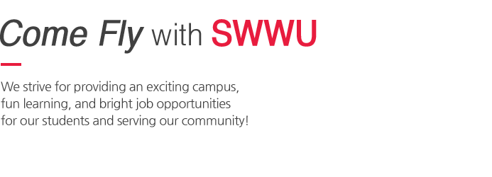 Good family Good Neighbor. A university with joyful campus and enjoyable learning that provides promising jobs for students and contributes to local communities!