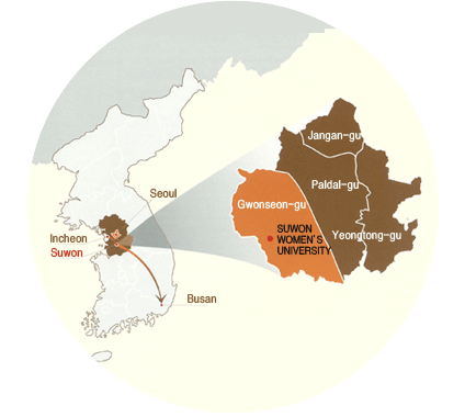map of the gyeonggi-do location of suwon